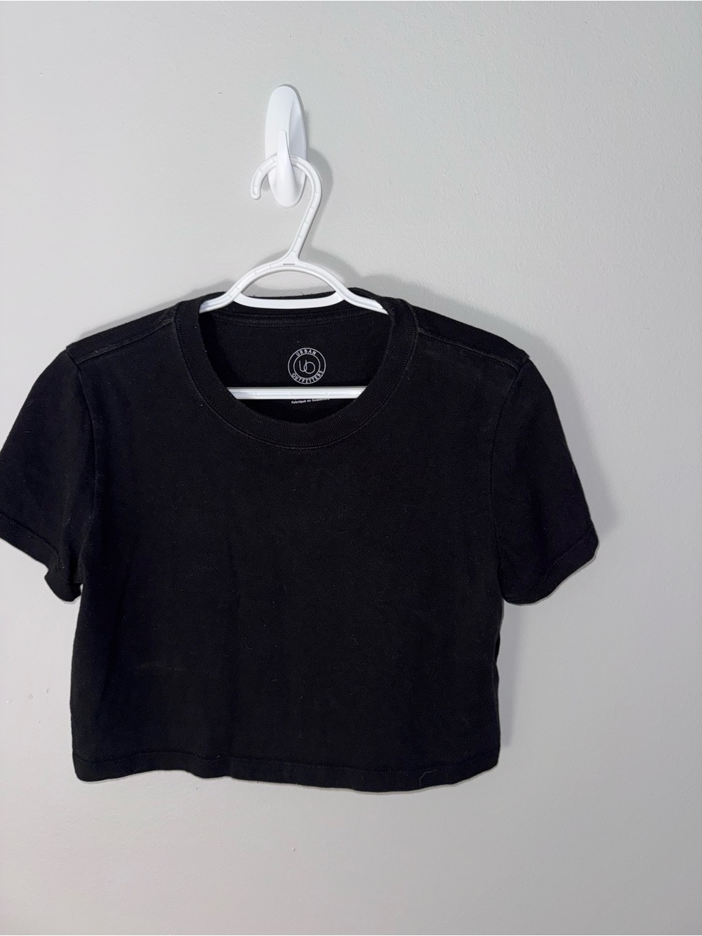 Urban Outfitters Black Crop Tee
